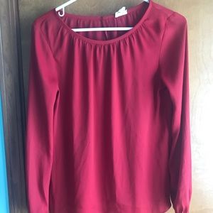 LOFT red blouse